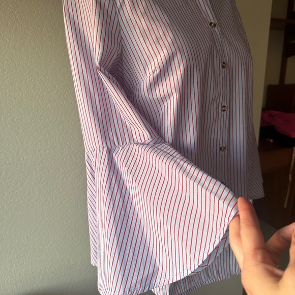 Maeve Bell-Sleeve Poplin Buttondown - Picture 6 of 9